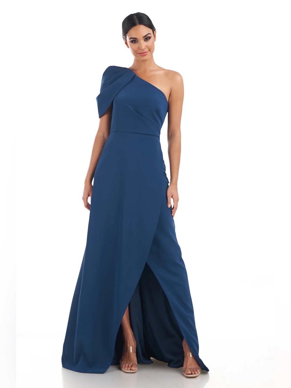 Kay Unger Briana Shoulder Draped Gown Size 16